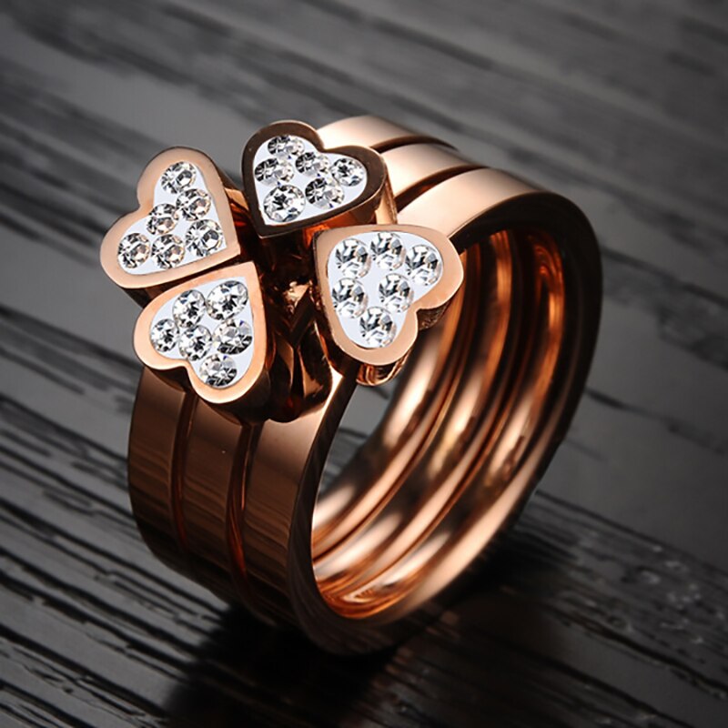 Bague Trèfle Pierre