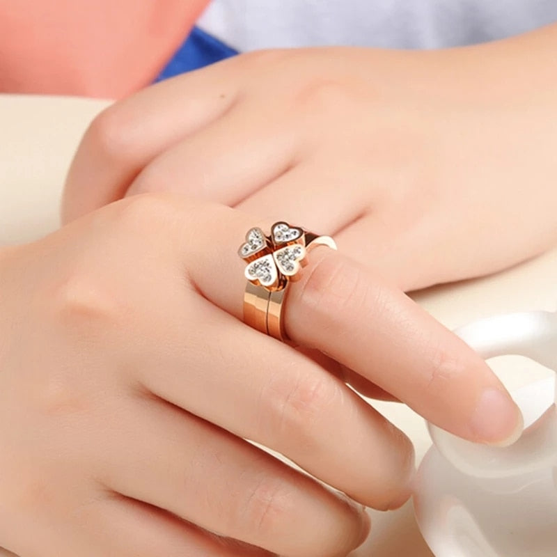 Bague Trèfle Pierre