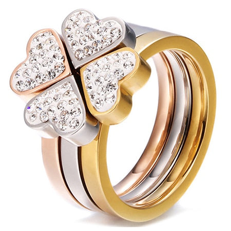 Bague Trèfle Brillante