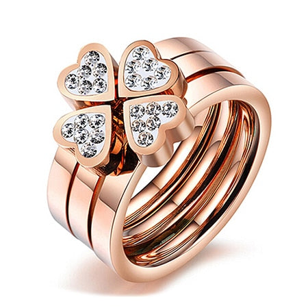 Bague Trèfle Pierre
