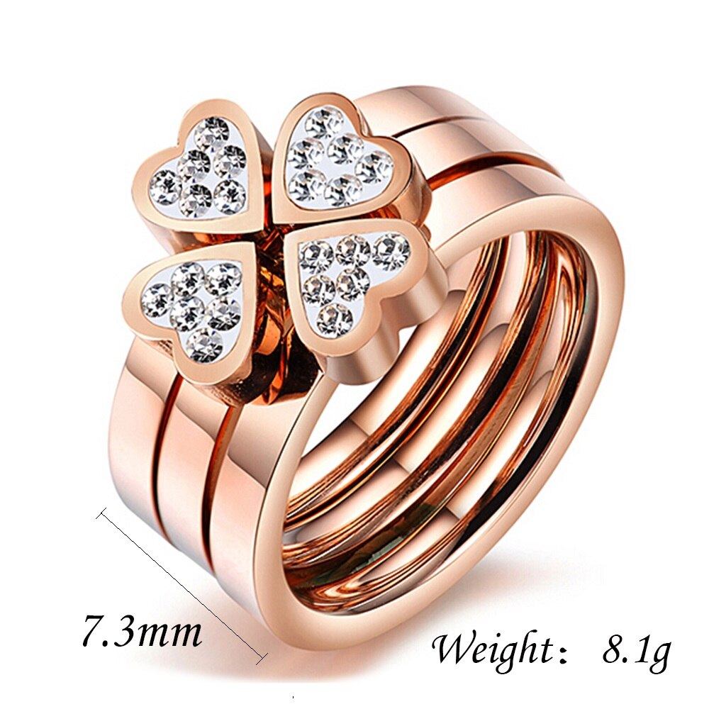 Bague Trèfle Pierre