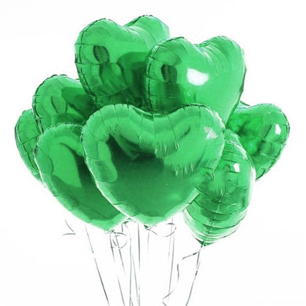 Ballons Coeur Vert
