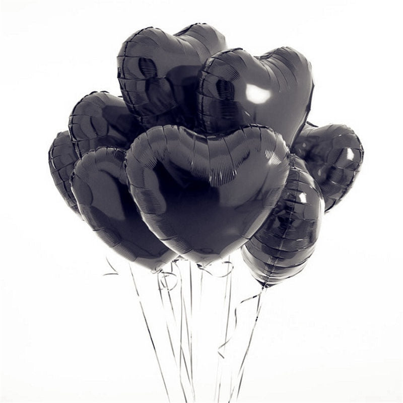 Ballon Coeur Noir