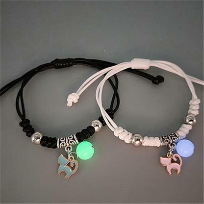 Bracelets Couple Chats Lumineux
