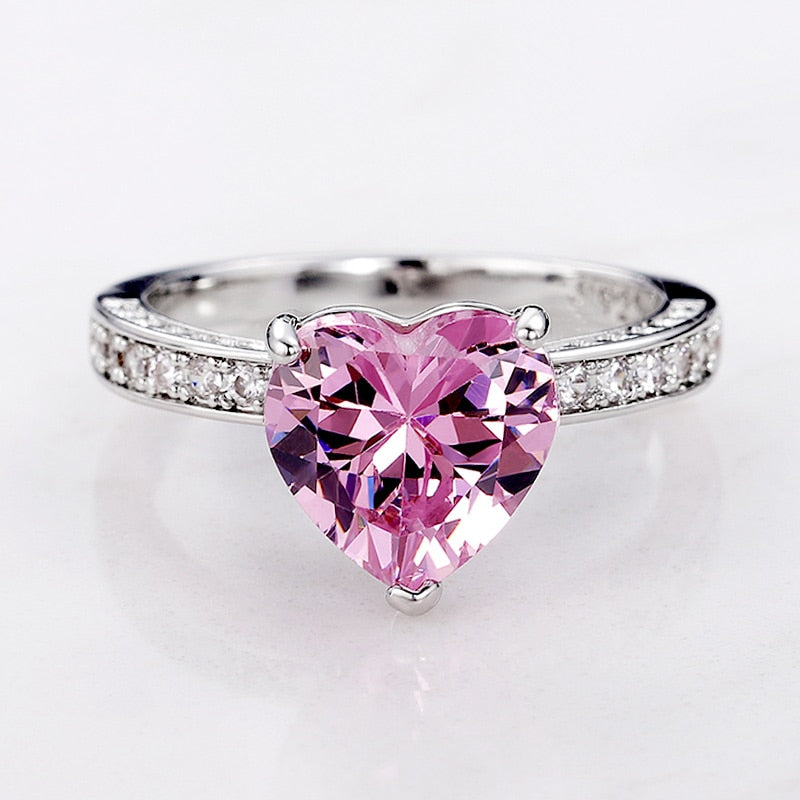 Bague Rubis Coeur