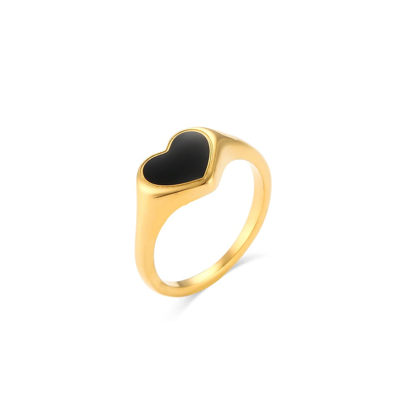 Bague Coeur Noir